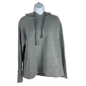 Athletic Works Womens Medium Gray Pullover Hoodie Long Sleeve Relaxed Fit